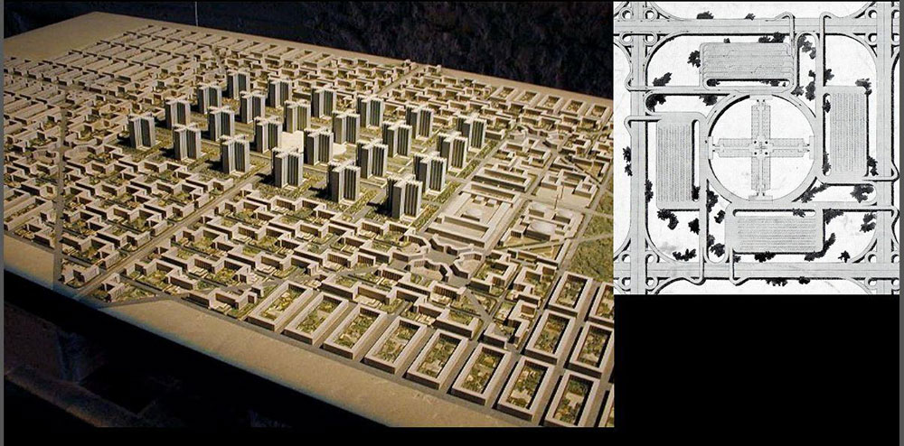 A 1935 model of Le Corbusier’s ville radieuse