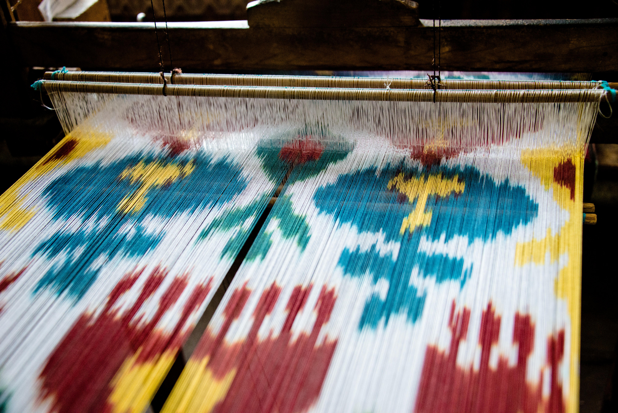 Ikat production. Image: 2008+ under a CC licence