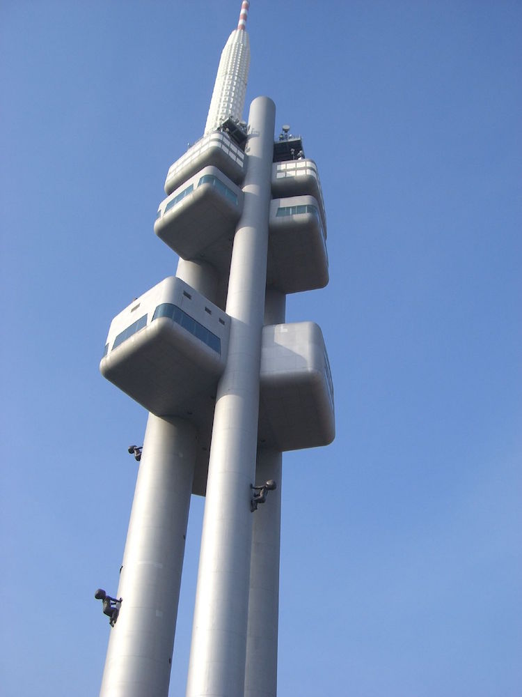  Žižkov radio tower, Prague. Image: Carolee Mitchell under a CC licence