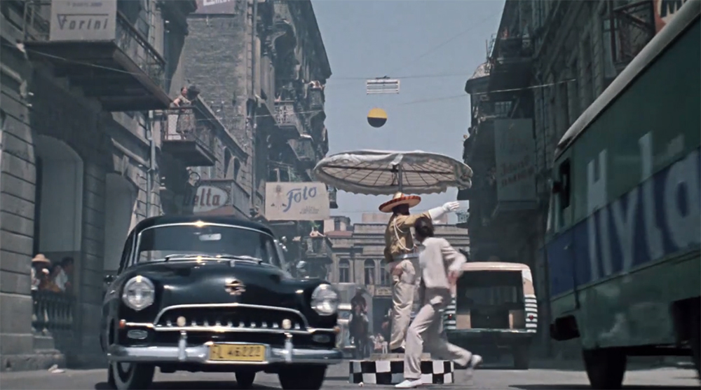 Old town in Baku (Azerbaijan) as Argentinian seaport city. Still from <em>The Amphibian Man</em> (1962)