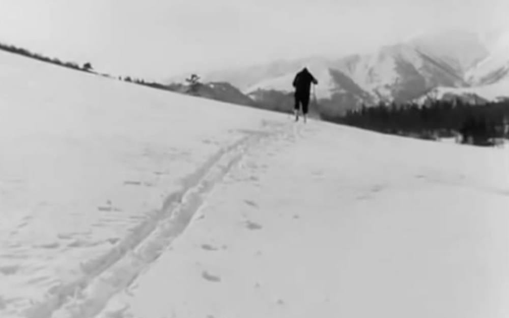 Georgian mountains near Borjomi as Swiss Alps. Still from <em>Seventeen Moments of Spring</em> (1973)