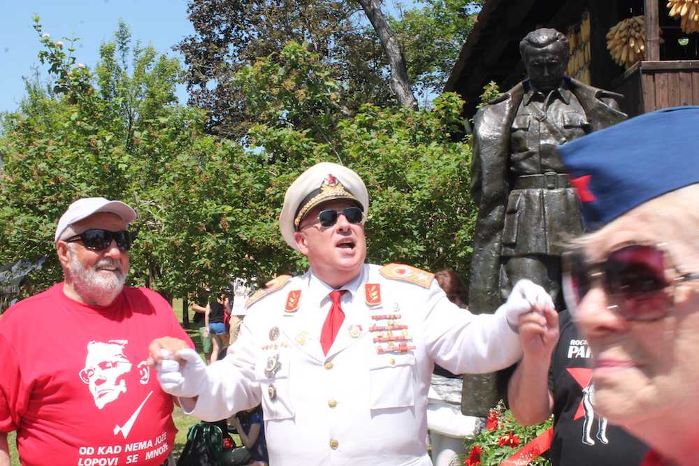 Josip Broz Tito impersonator in Kumrovec