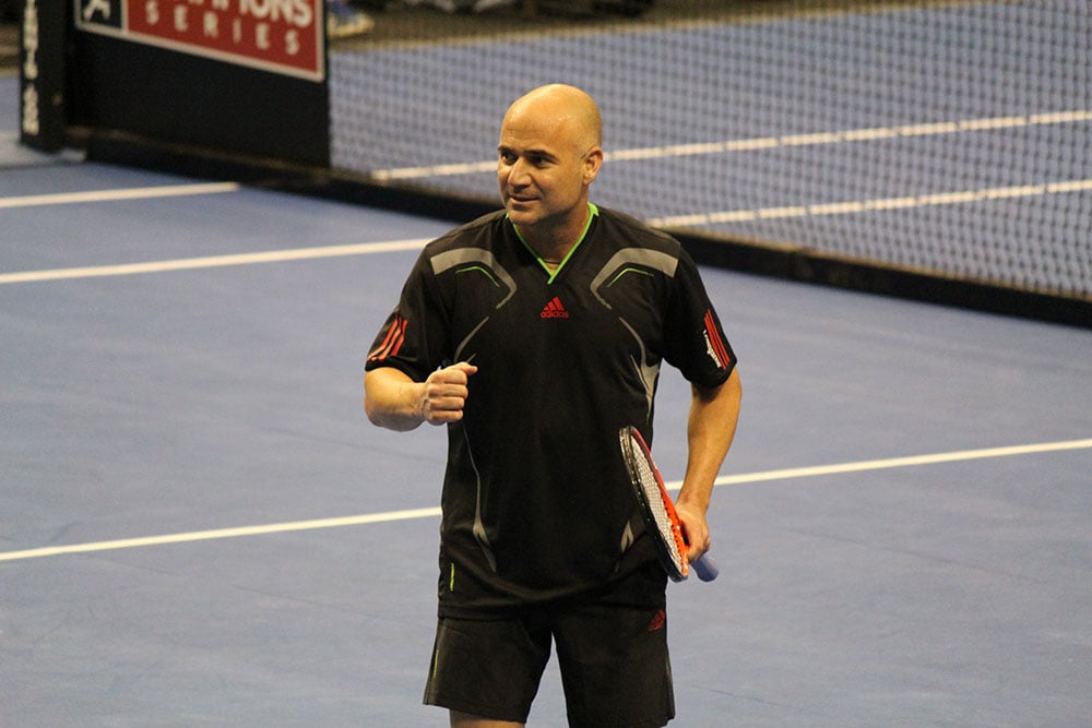 Tennis player Andre Agassi