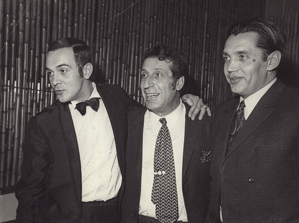 Soviet Armenian composer Arno Babajanian (middle)