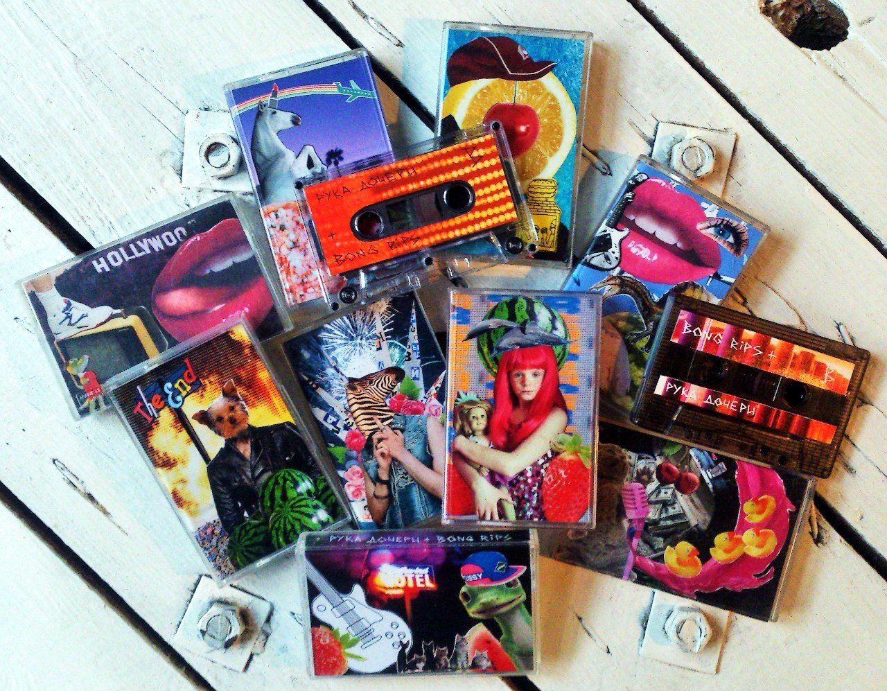 A mix of indie label cassettes. Image: Nastya Romakhova
