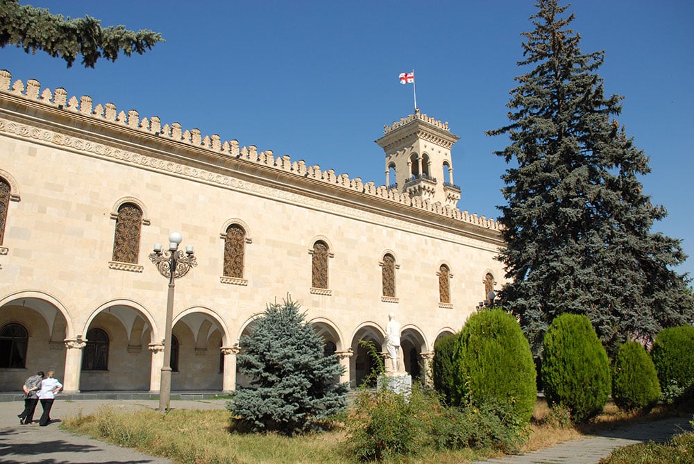 The main facade of the Stalin Museum. Image: Guram Tsibakhashvili 