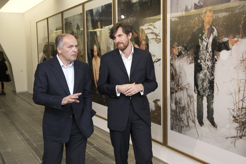 Viktor Pinchuk (l) and deputy artistic director Björn Geldhof (r). Image: Pinchuk Art Centre/Sergey Illin