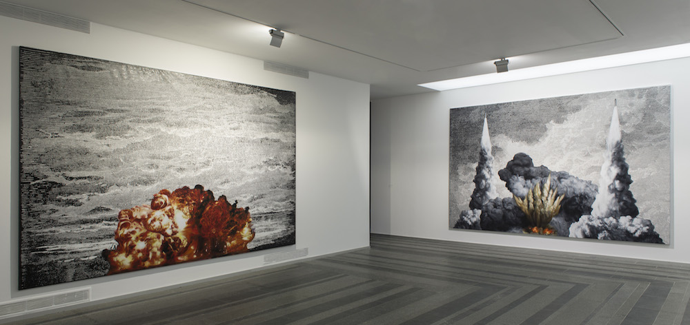Work by Artem Volokitin in the <em>Fear and Hope</em> group exhibition, 2014. Image: Pinchuk Art Centre/Sergey Illin