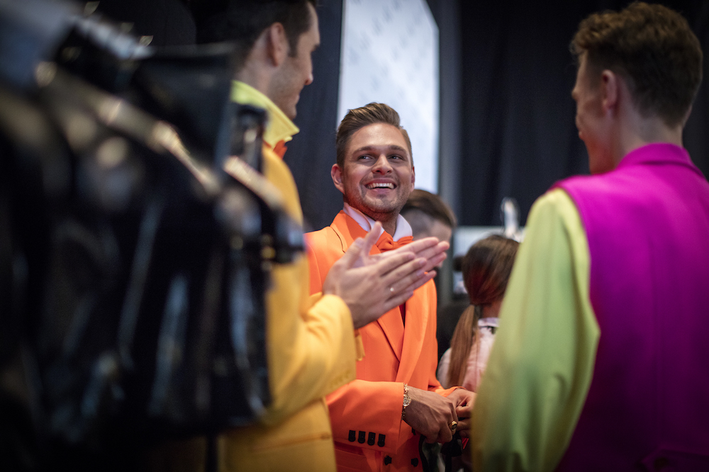 Backstage at the Slava Zaitsev show. Image: Ryan Koopmans