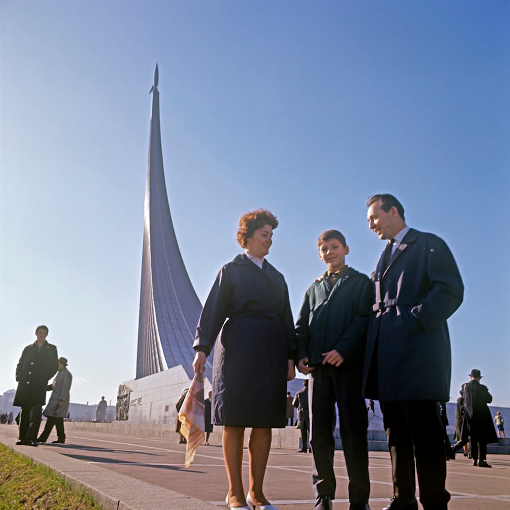 Archive photo of the Monument to the Conquerors of Space from the Soviet era (image: RIA Novosti/Aleksandr Nevezhin under a CC licence)