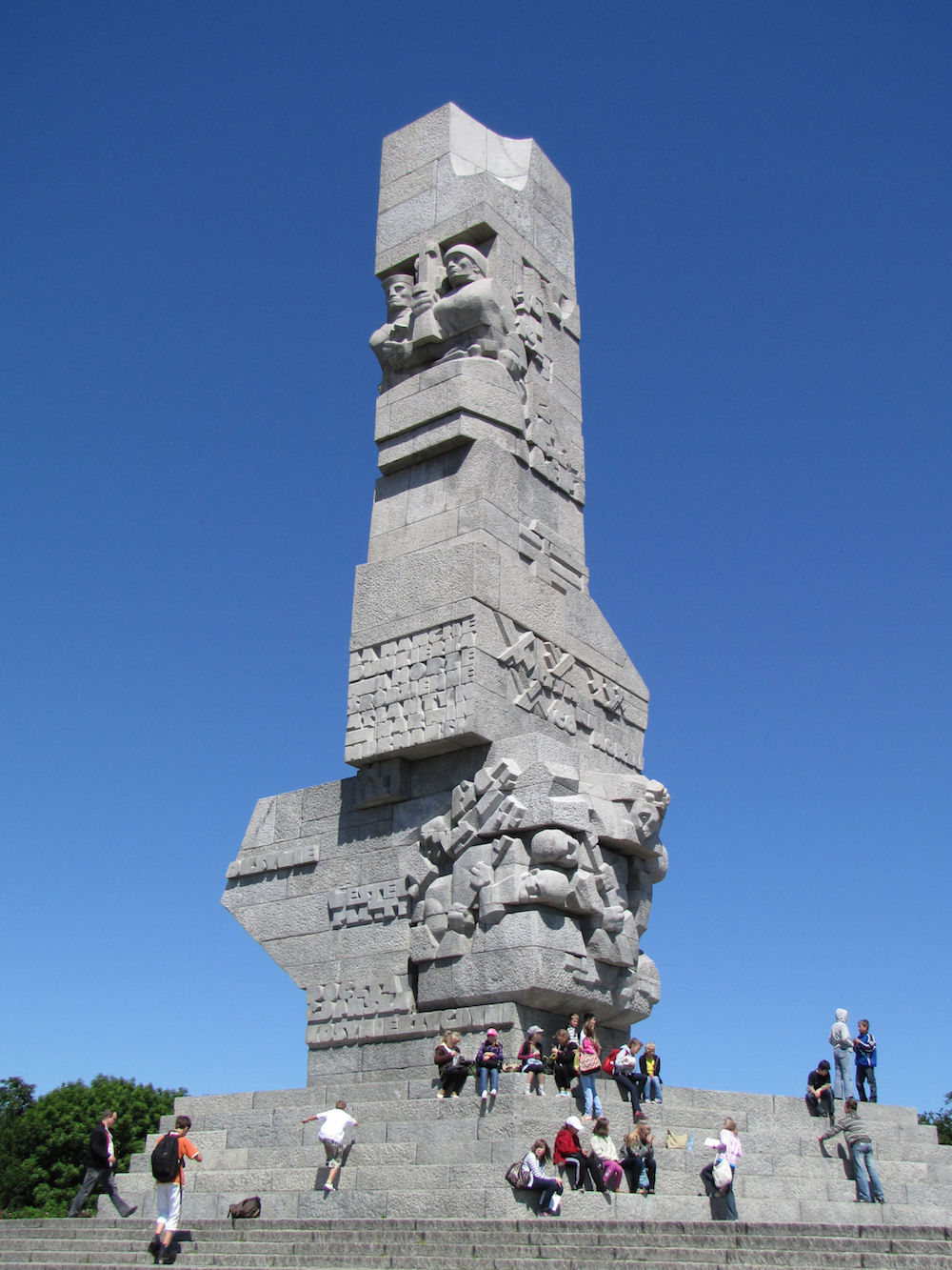 Monument to the Defenders of the Coast on the Westerplatte peninsula in Gdańsk. image: Holger Weinandt under a CC licence