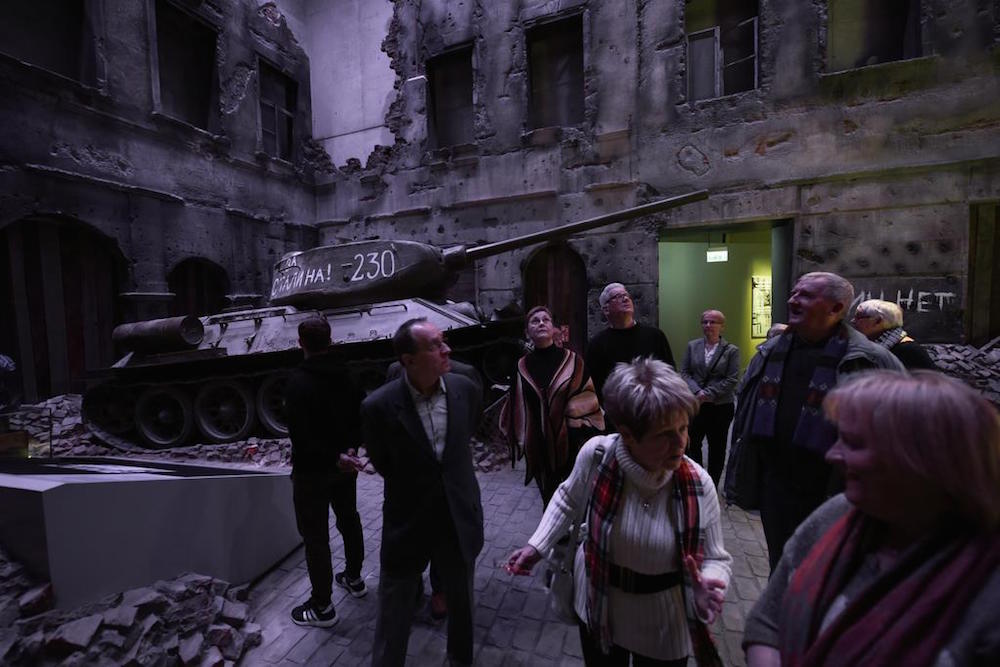 Visitors on the opening night of Museum of the Second World War. Image: Muzeum II Wojny Światowej/Facebook