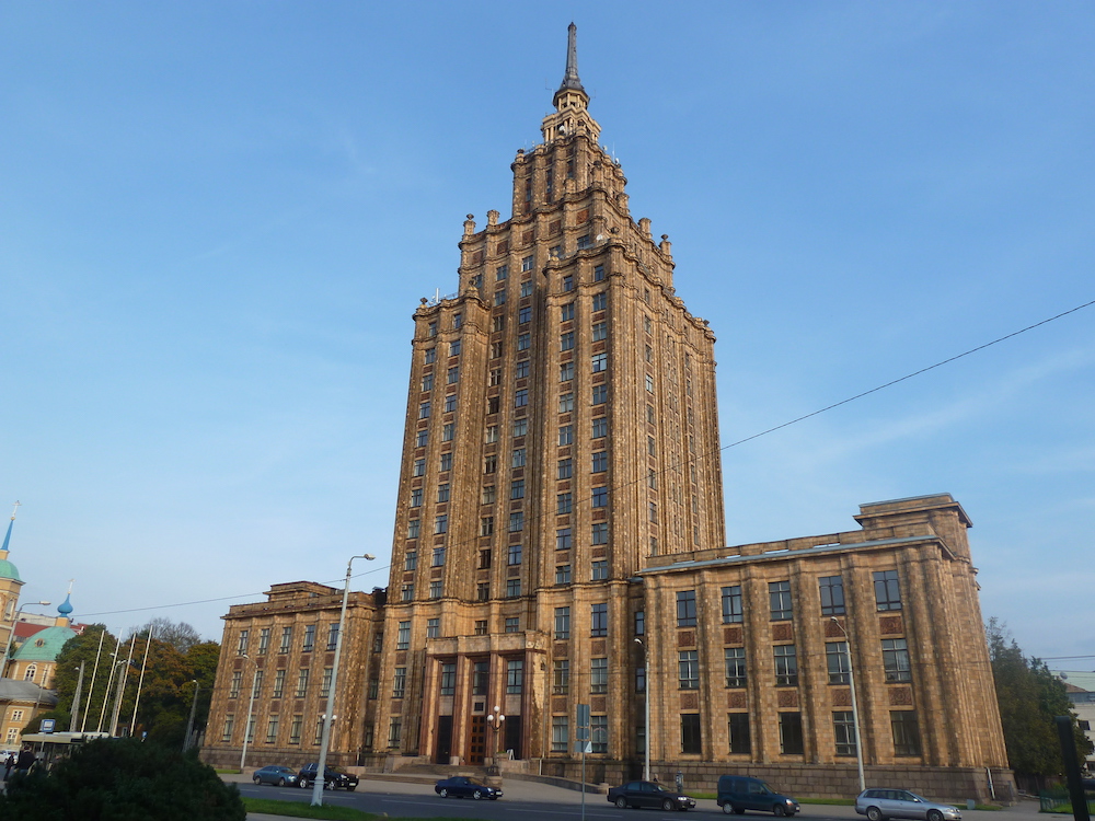 The Latvian Academy of Sciences, aka “Stalin’s birthday cake”. Image: Alistair Young under a CC licence