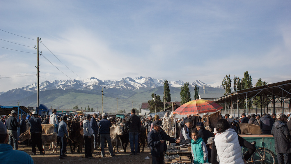 Kyrgyz traders in Karakol. Image: - RockMyBike - under a CC licence