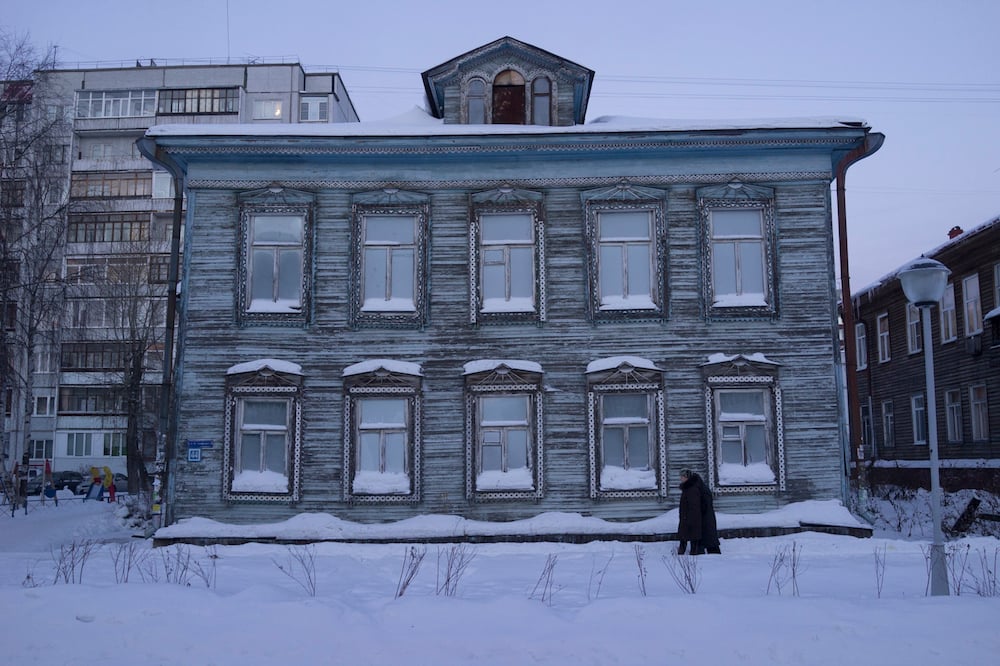 Wooden housing in Arctic Arkhangelsk. Image: Kenneth Mikko under a CC licence