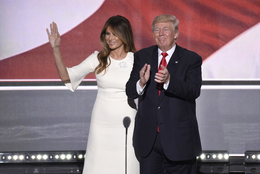 Donald and Melania Trump at the 2016 Republican National Convention in Cleveland. Image: Disney / ABC Television Group under a CC licence