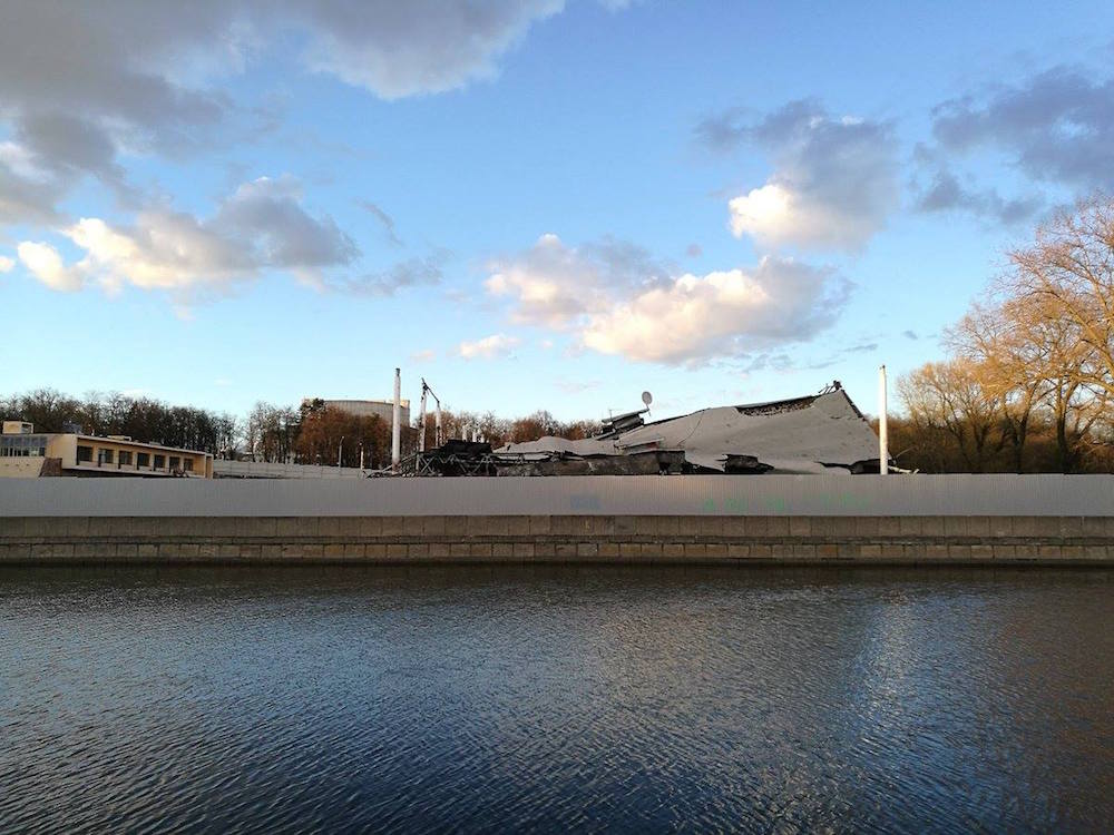 The site of the former VDNKh in Minsk following its demolition. Image: Dimitrij Zadorin