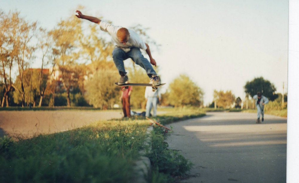 Skater Pasha Sorokin at Sadovniki in Moscow