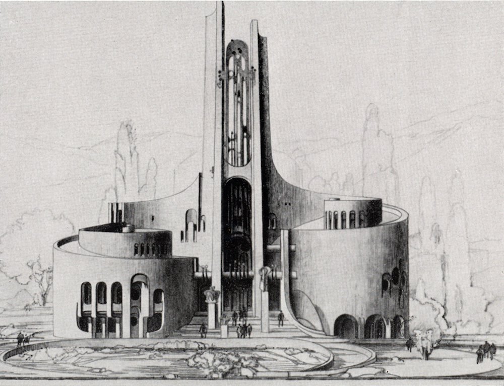 Jorbenadze's architectural plans for the Wedding Palace. Image courtesy of Vazha Orbeladze