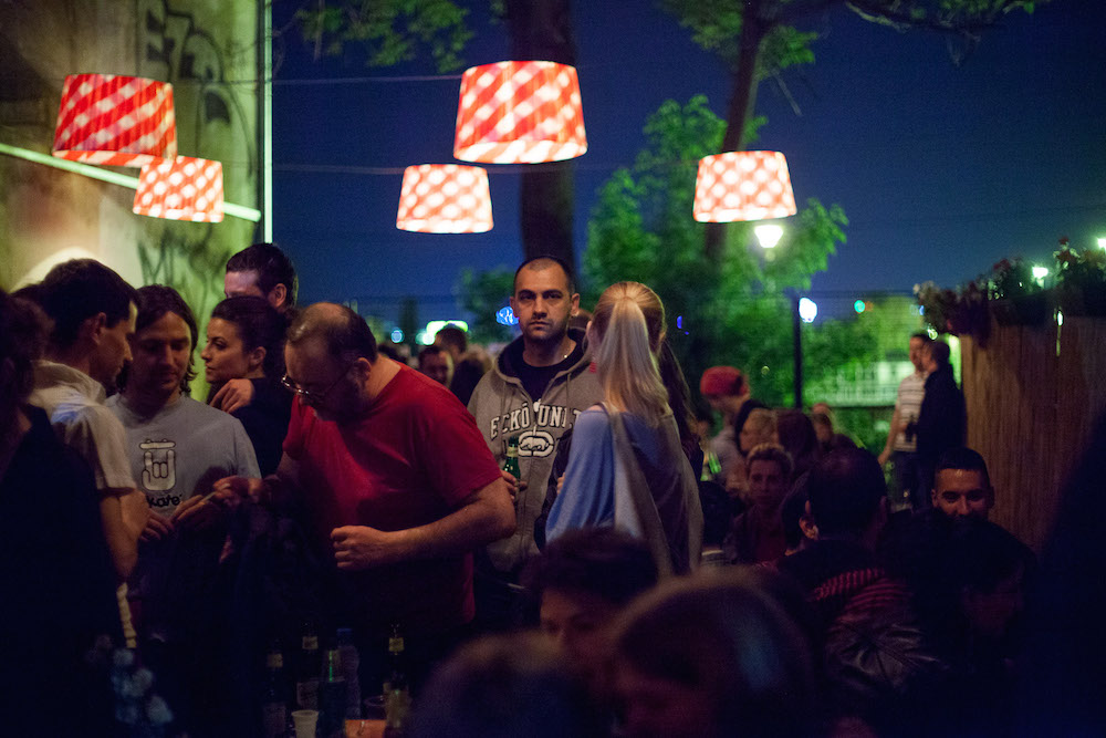 Outside Belgrade's KC Grad club. Image: SHARE Conference under a CC licence. 