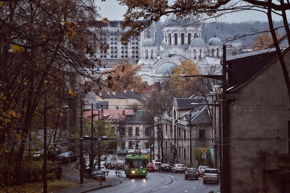 View onto Kaunas old town and St Michael the Archangel Church (image: Oscar W. Rasson under a CC licence)