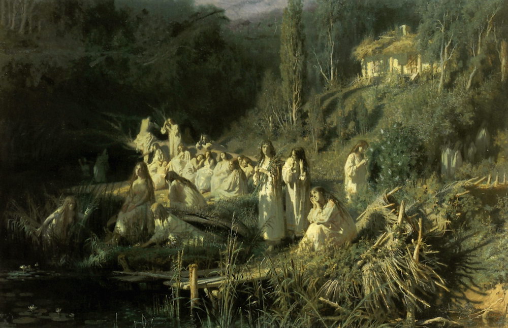 'Rusalki' by Russian painter Ivan Kramskoy (1871) 
