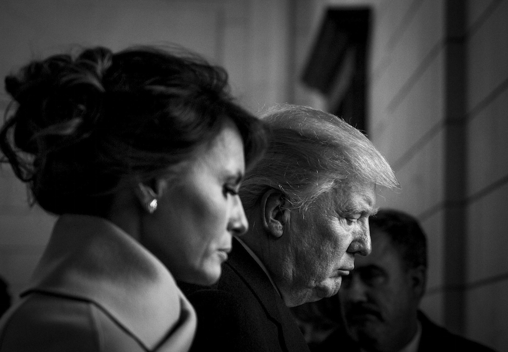 Melania and Donald Trump before the presidential inauguration in January 2017 (image: Airman Magazine under a CC licence)
