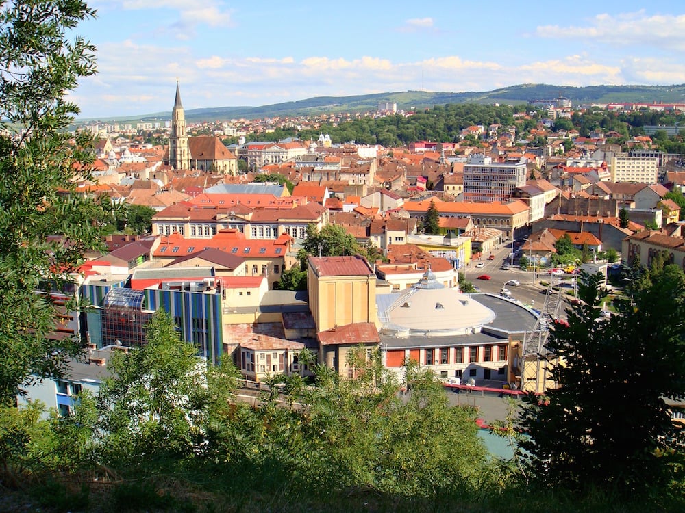 View onto Cluj from the city Citadel. Image: CameliaTWU under a CC licence