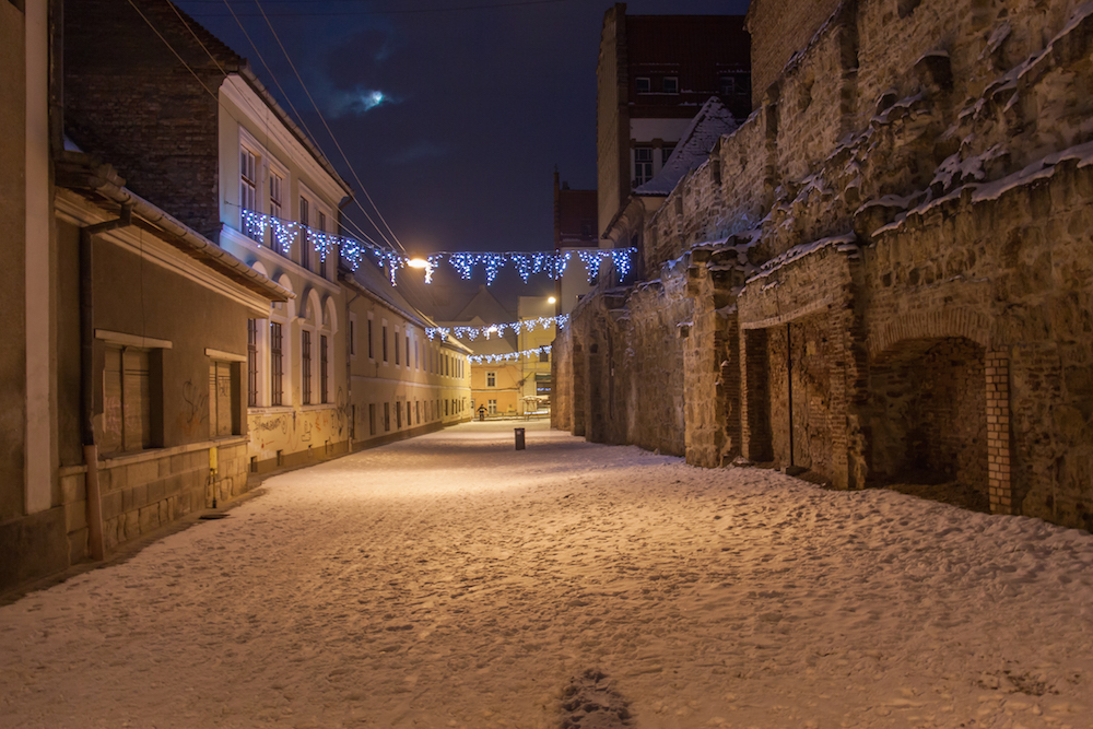 Cluj Old Town at night. Image: Marius Rusu under a CC licence