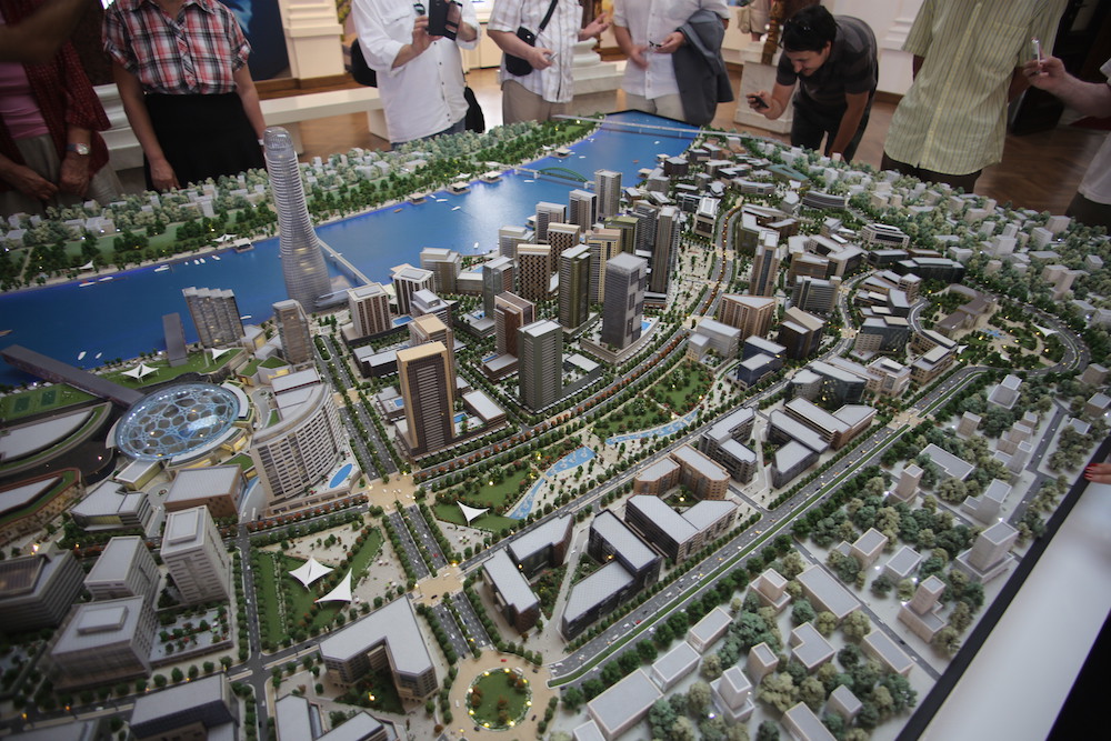 Scale model of the proposed development by Eagle Hills on the Belgrade waterfront. Image: dezindzer under a CC licence.