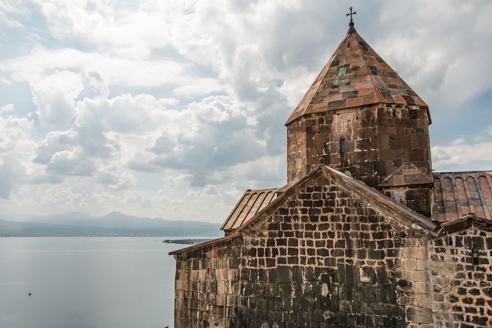 The monastery that overlooks the Writers’ Resort. Image: Sark Derderian under a CC licence