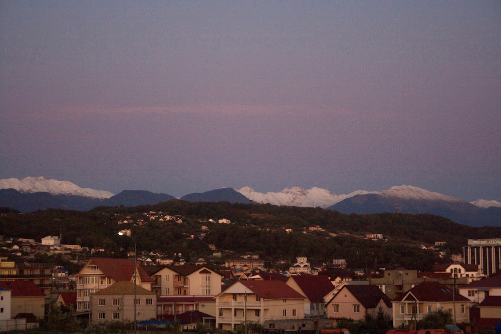 The view from the Olympic Park in Sochi. Image: Tom Ball