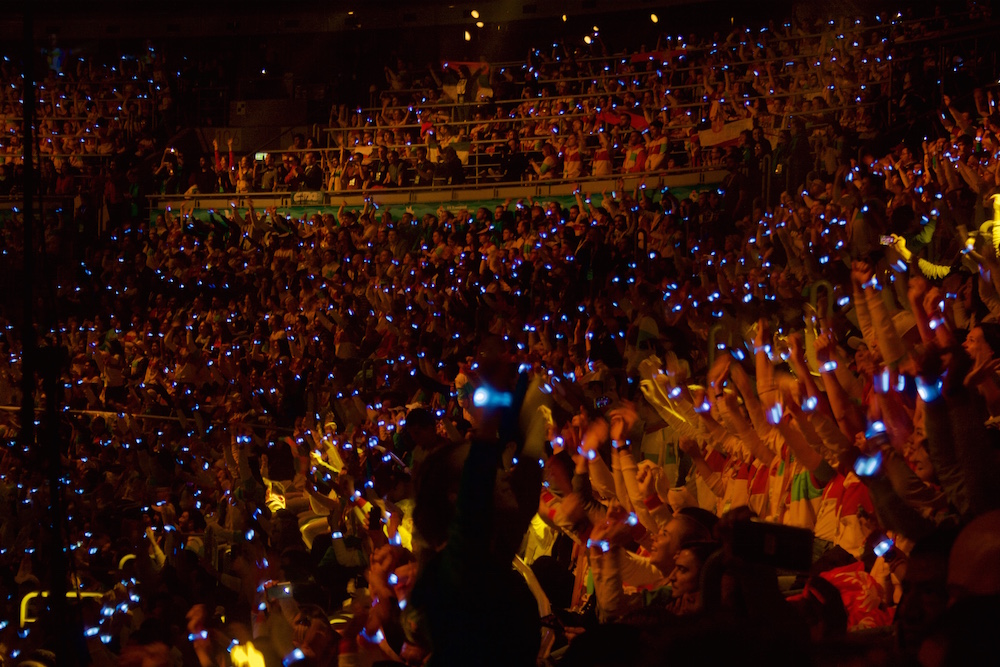 Delegates enjoy the festivities. Image: Tom Ball