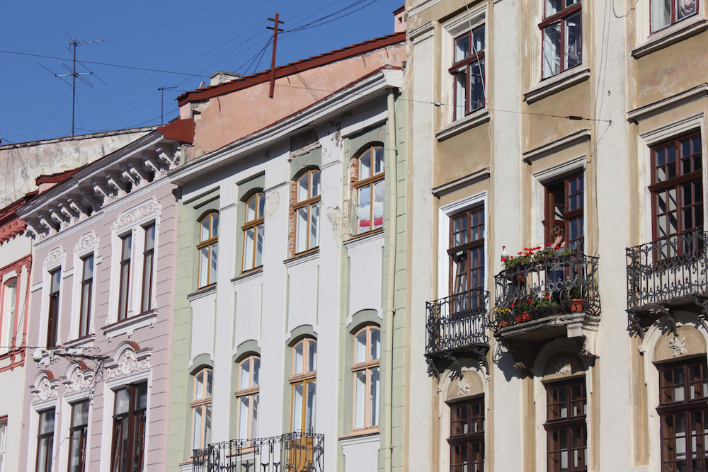 Rynok Square in central Lviv