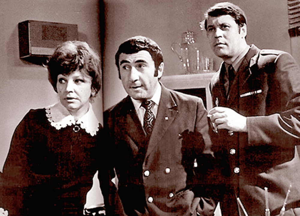 Georgy Martyniuk, Leonid Kanevsky and Elza Lezhdey as the detectives of <em>Investigation Held by ZnaToKi</em> (1971-1989)