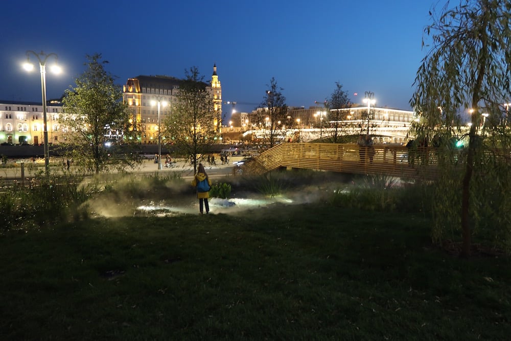 The park at night. Image: Michał Murawski 