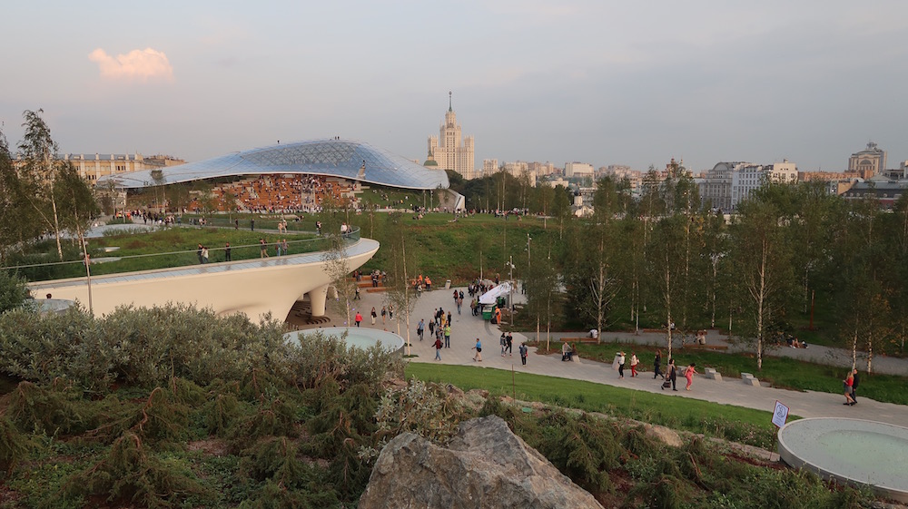 View of the Philharmonic Hall from the tundra. Image: Michał Murawski