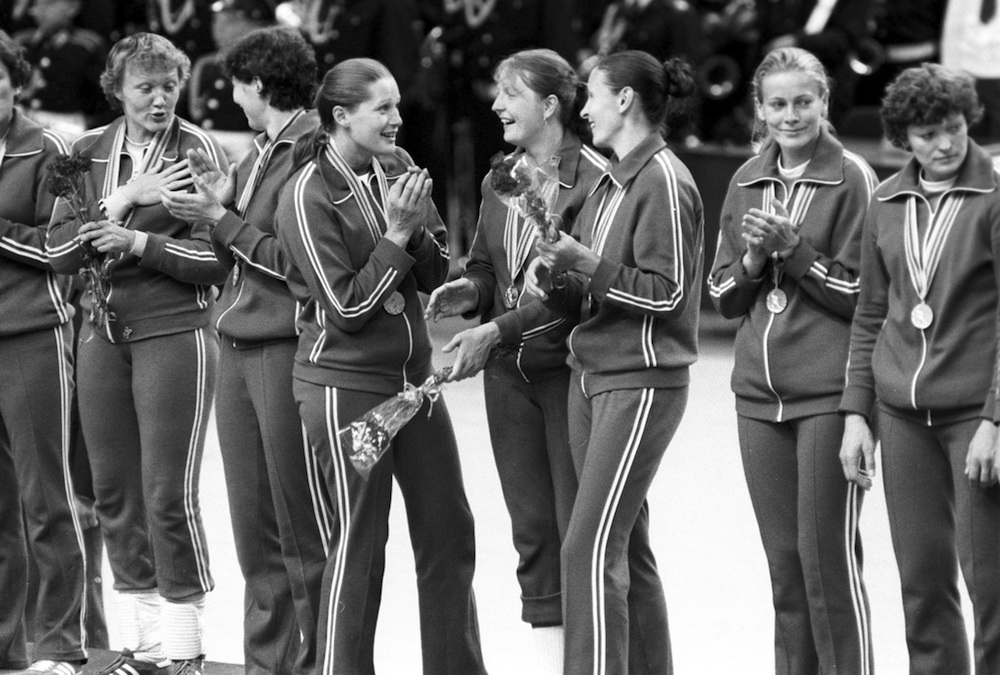 The USSR female handball team at the 22nd Summer Olympic Games. Image: RIAN under a CC licence