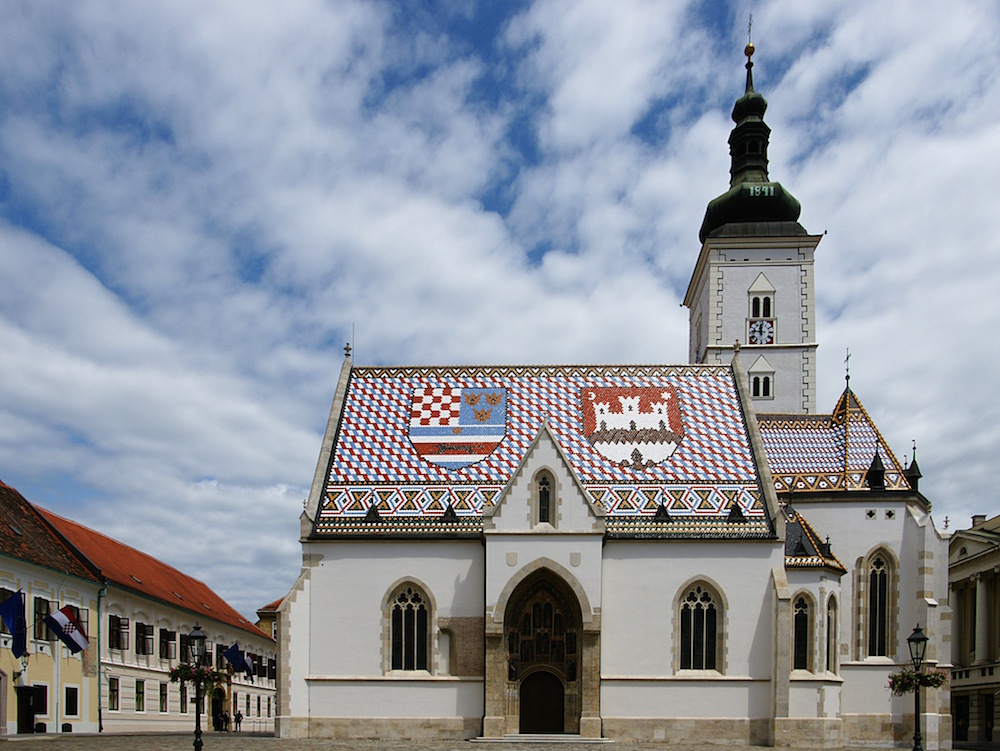 St Mark’s Church bears the city’s emblem. Image: Alexander Klink under a CC licence