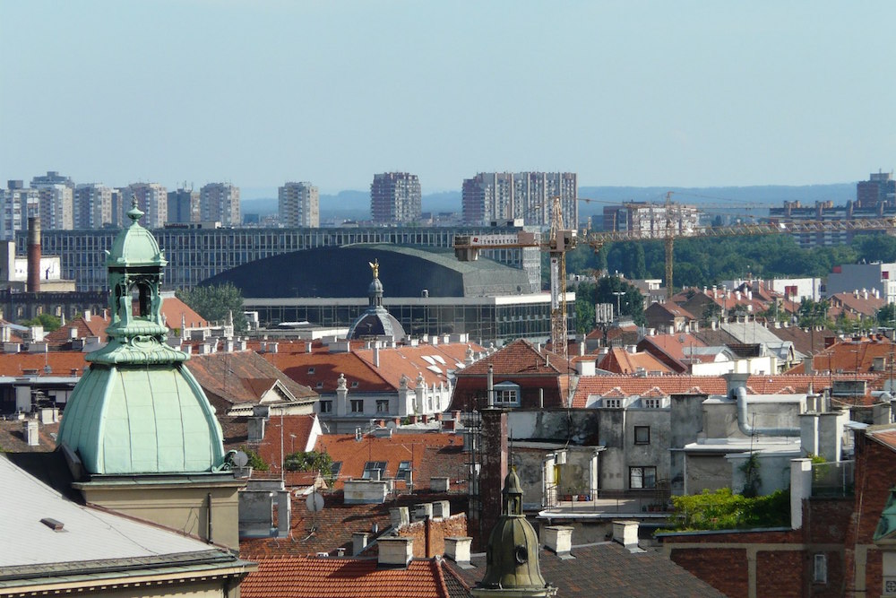 View over central Zagreb, with Novi Zagreb in the distance. Image: cneoridium under a CC licence