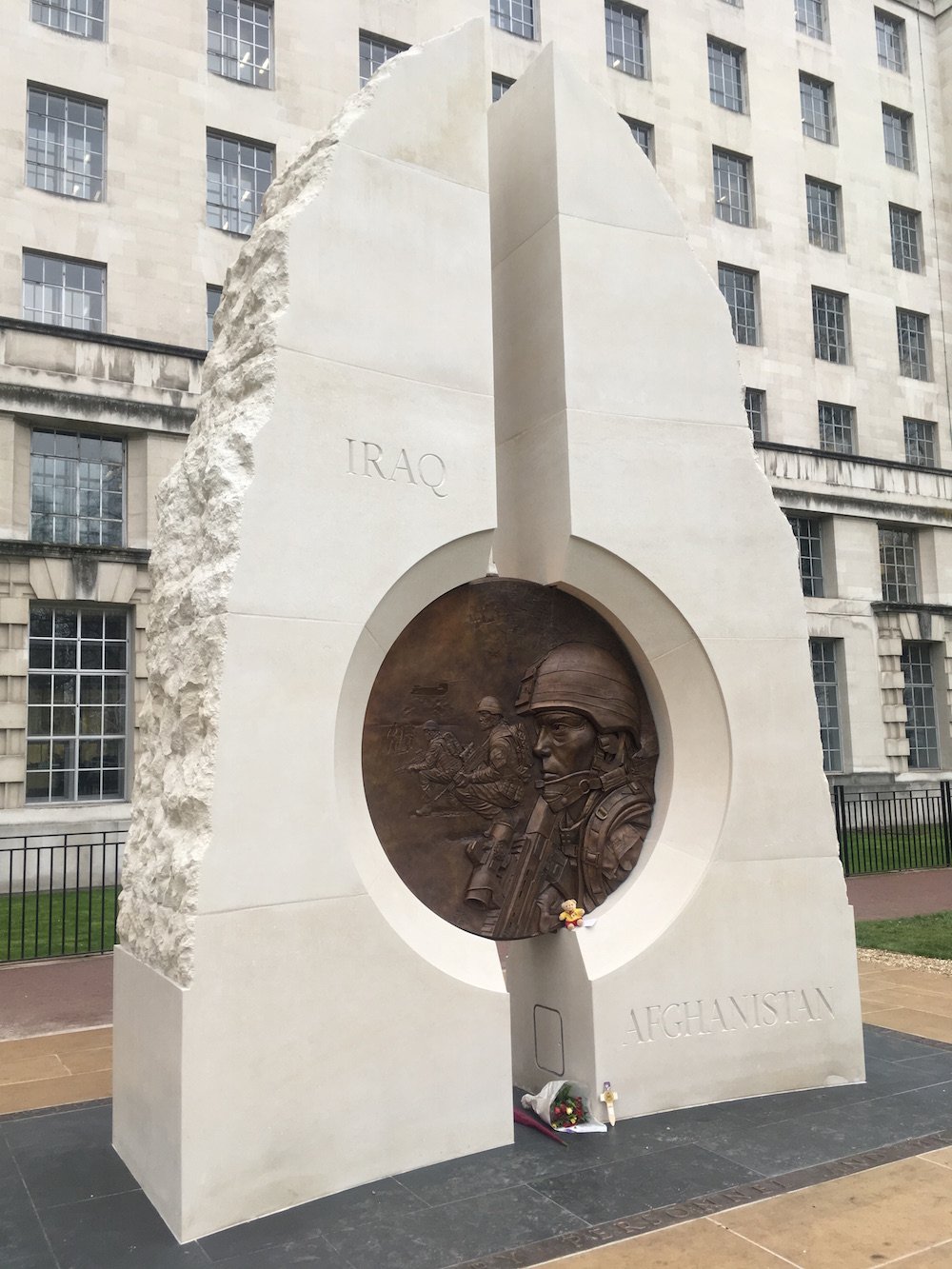 Paul Day’s memorial to the British invasions of Afghanistan and Iraq. Image: No Swan So Fine under a CC licence