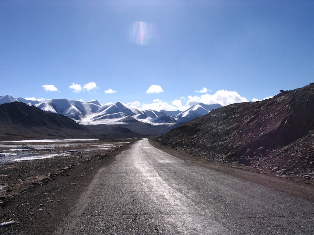 The road from Murgab to Osh in Kyrgyzstan. Image: Paul under a CC licence