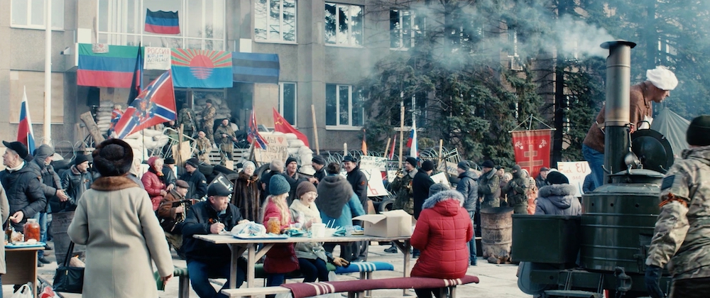 Still from <em>Donbass</em> (2018), dir. by Sergei Loznitsa