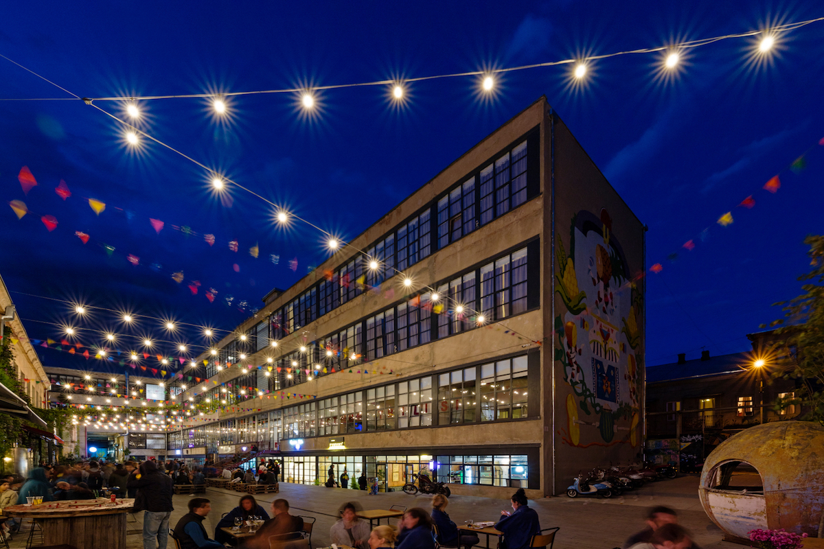 The courtyard at Fabrika