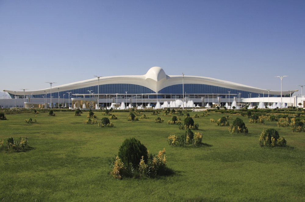 Turkmenistan’s new falcon-shaped airport: Image: Felix Lowe