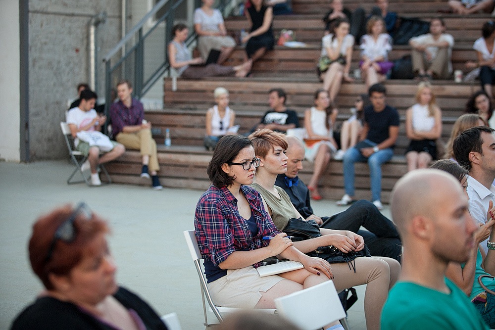 Lecture on how to improve courtyards at Strelka Institute