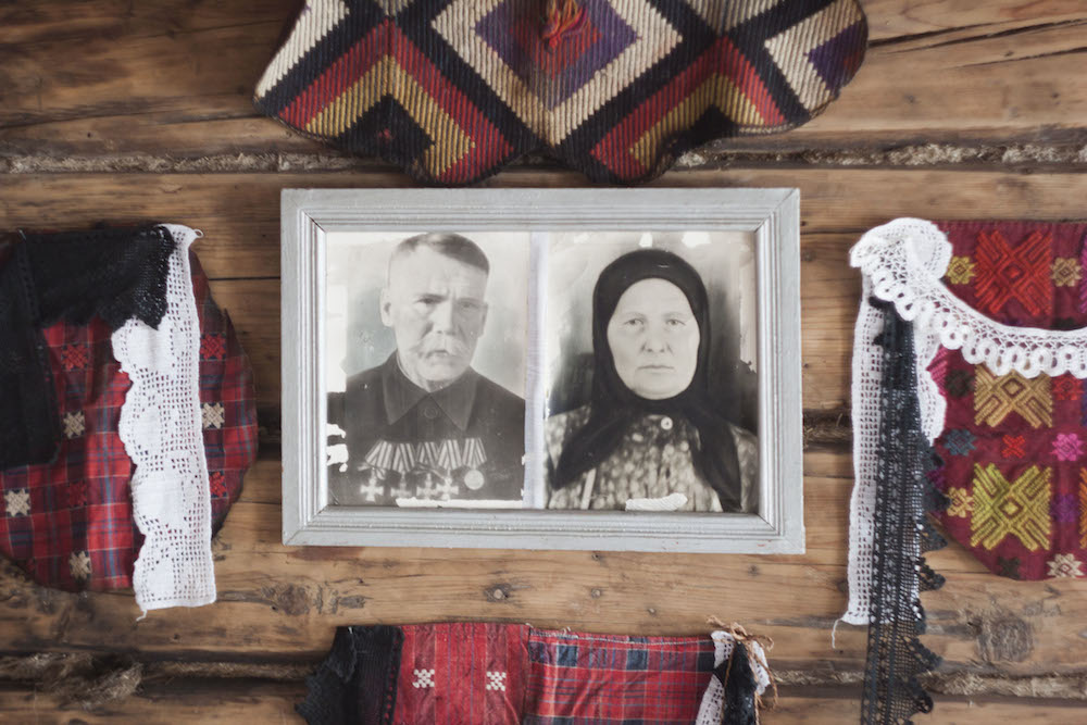 Part of an exhibition in Zoya Lebdeva's family museum