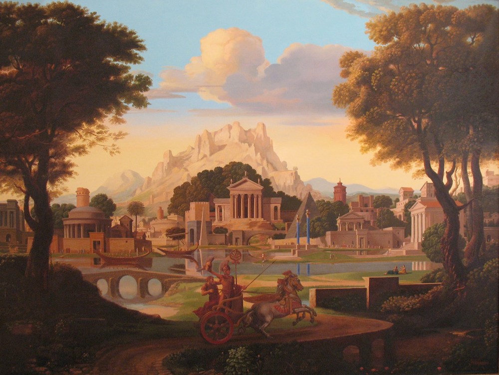 Viktor Kuznetsov, Landscape with a Chariot (1999). Image: Courtesy of Viktor Kuznetsov & Oleg Maslov
