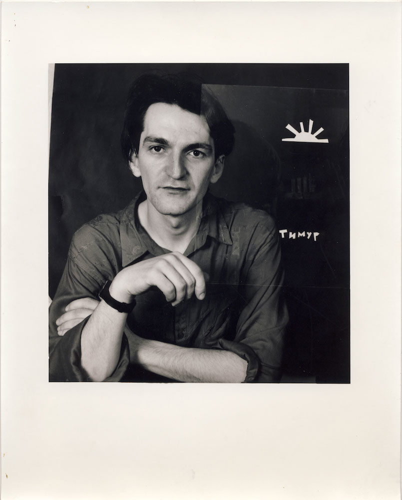 Portrait of Timur Novikov in New York (1990). Photograph: Peggy Jarrell Kaplan courtesy of Novikov’s archive 
