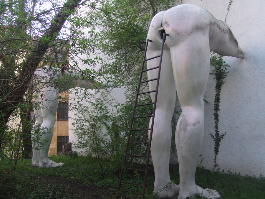 David Cerny, permanent installation at Futura Gallery in Prague, Image: Graham C99 under a CC license 